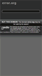Mobile Screenshot of error.org