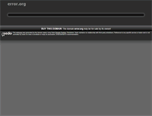 Tablet Screenshot of error.org